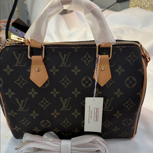 Monogram Brown Handbag - Picture 3 of 9